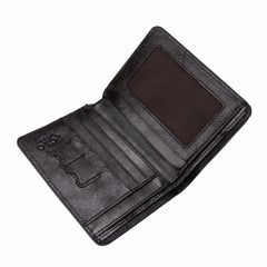 Luxury Waxy Genuine Leather Wallet for Men - bagsstore-us