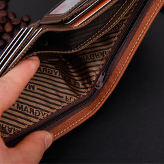 Luxury Small Leather Pocket Wallet For Men - bagsstore-us