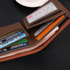 Luxury Small Leather Pocket Wallet For Men - bagsstore-us