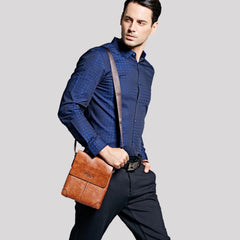 Leather Handbag for Casual Men - bagsstore-us