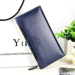 Multi Functional Long Leather Wallet/Purse For Women - bagsstore-us