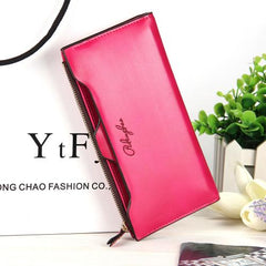 Multi Functional Long Leather Wallet/Purse For Women - bagsstore-us