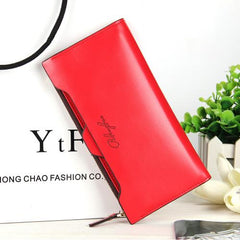 Multi Functional Long Leather Wallet/Purse For Women - bagsstore-us