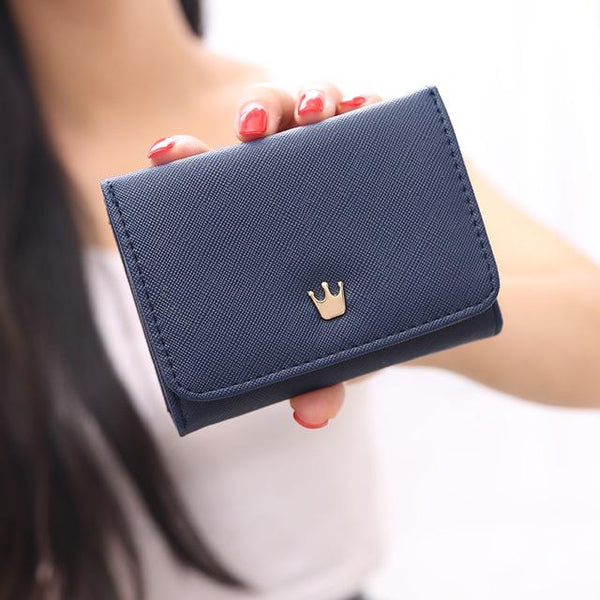 Cute Female Crown Women's Mini Money Wallet/Purse - bagsstore-us