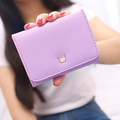 Cute Female Crown Women's Mini Money Wallet/Purse - bagsstore-us