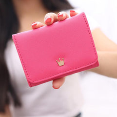 Cute Female Crown Women's Mini Money Wallet/Purse - bagsstore-us