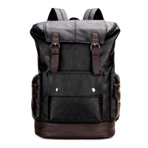 Men's Luxurious Large Capacity Leather Backpack For Traveling. - bagsstore-us