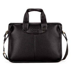 Large Size Leather Briefcase with Classical Design For Men. - bagsstore-us