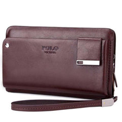 High Capacity Leather Wallet For Men, With Rotatable Card Holder. - bagsstore-us