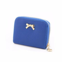 Bow knot Zipper Coin Purse Wallet For Women | Luxlautus.com - bagsstore-us