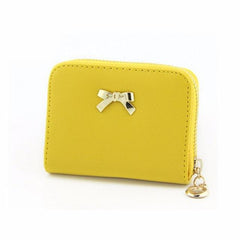 Bow knot Zipper Coin Purse Wallet For Women | Luxlautus.com - bagsstore-us