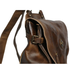 High Quality Vintage Style Leather Unisex Backpack - bagsstore-us