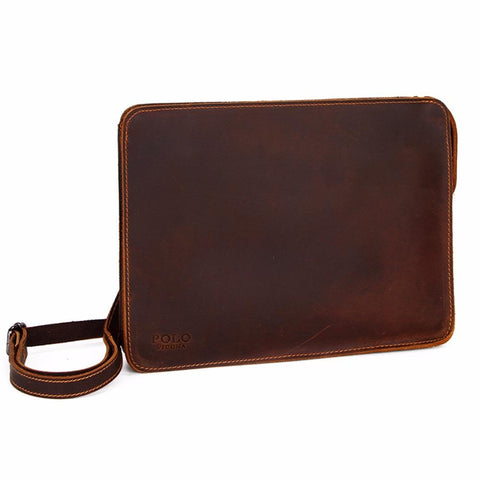 Large Size Leather Envelope, Clutch, Wallet For Men. - bagsstore-us