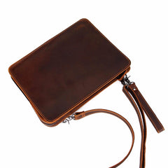 Large Size Leather Envelope, Clutch, Wallet For Men. - bagsstore-us