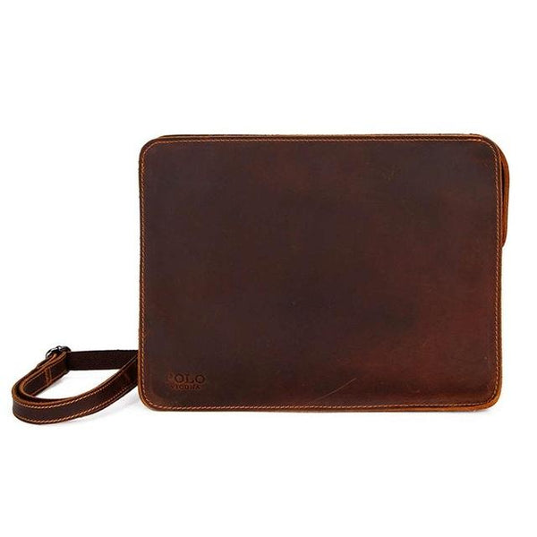 Large Size Leather Envelope, Clutch, Wallet For Men. - bagsstore-us