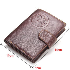 Real Genuine Leather Passport Holder Wallet - bagsstore-us