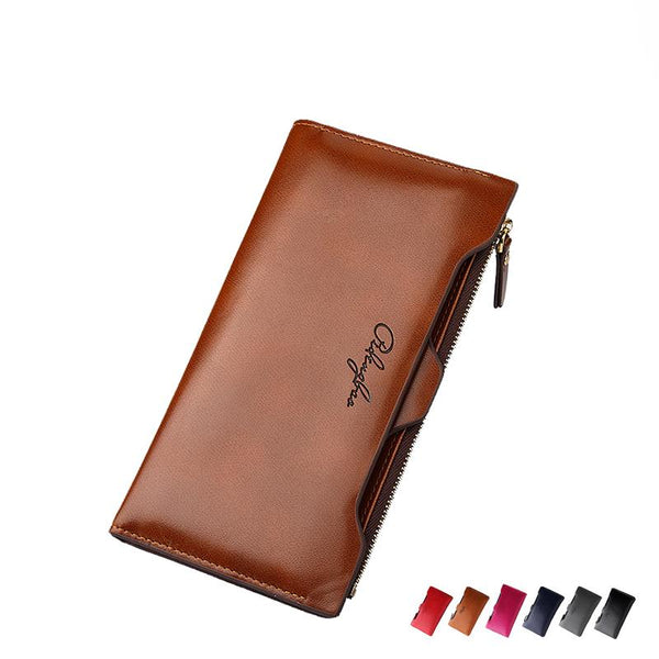 Multi Functional Long Leather Wallet/Purse For Women - bagsstore-us