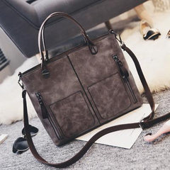 Ladies Casual Luxury Designer Litchi Handbag - bagsstore-us