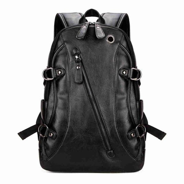 High Quality Leather Backpack for Men, used as Laptop Backpack, Travel Backpack - bagsstore-us