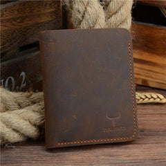 High Quality Cow Genuine leather Long Style men wallet - bagsstore-us