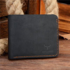 High Quality Cow Genuine leather Long Style men wallet - bagsstore-us