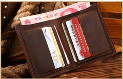 High Quality Cow Genuine leather Long Style men wallet - bagsstore-us