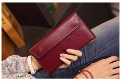 Luxurious Genuine Leather thin Purse/Wallet For Women - bagsstore-us