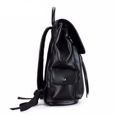 Men's Fashionable Waterproof Leather Travel/Backpack with a Hasp. - bagsstore-us