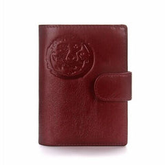 Real Genuine Leather Passport Holder Wallet - bagsstore-us