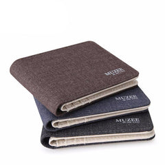 Retro High Quality Canvas Wallet Male Purse - bagsstore-us