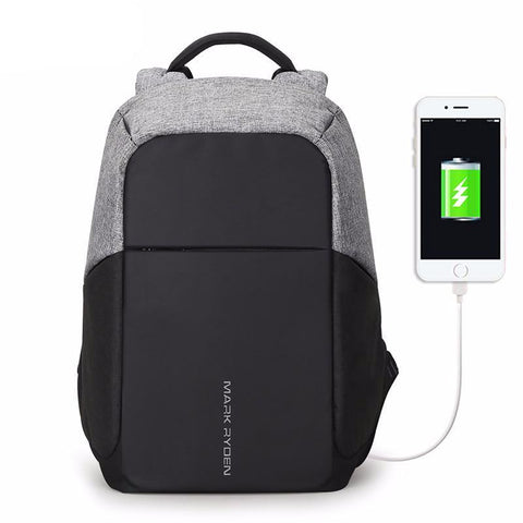 New Anti-thief Fashion USB charging Backpack For Men - bagsstore-us