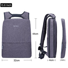 Light Slim Urban Waterproof Business Backpack, Suitable for a 15.6 Inch Laptop - bagsstore-us