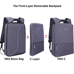 Light Slim Urban Waterproof Business Backpack, Comes with a Bluetooth Player. - bagsstore-us