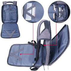 Light Slim Urban Waterproof Business Backpack, Comes with a Bluetooth Player. - bagsstore-us