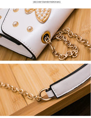 Evening Bee Handbag with a Small Chain For Ladies - bagsstore-us