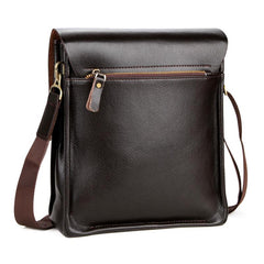 Leather Men Bag Casual Business Leather Cross body Messenger Bag Comes in 3 sizes - bagsstore-us