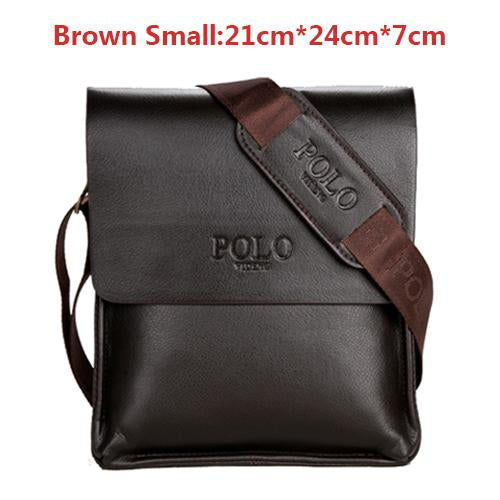 Leather Men Bag Casual Business Leather Cross body Messenger Bag Comes in 3 sizes - bagsstore-us