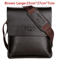 Leather Men Bag Casual Business Leather Cross body Messenger Bag Comes in 3 sizes - bagsstore-us