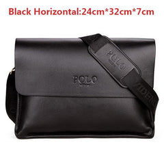 Leather Men Bag Casual Business Leather Cross body Messenger Bag Comes in 3 sizes - bagsstore-us