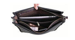 Leather Men Bag Casual Business Leather Cross body Messenger Bag Comes in 3 sizes - bagsstore-us