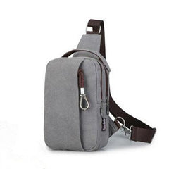 Men's Vintage Canvas Shoulder Bag Retro Cross body Bag Single-Strap chest Bag - bagsstore-us