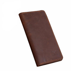 High Quality Cow Genuine leather Long Style men wallet/Purse - bagsstore-us