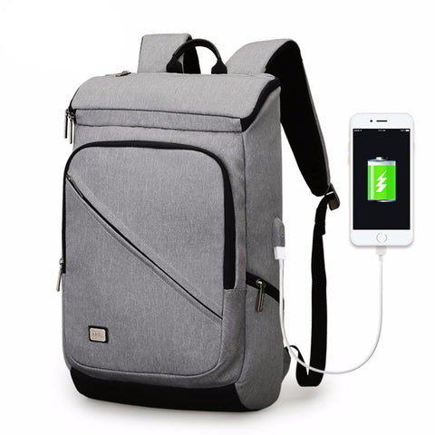 Men's USB Recharging Business Backpack Fit for 15.6 inches Laptop - bagsstore-us