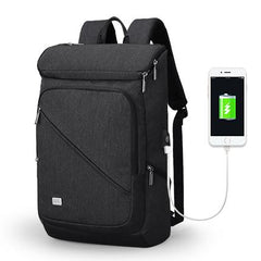 Men's USB Recharging Business Backpack Fit for 15.6 inches Laptop - bagsstore-us