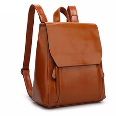 Ladies new autumn & winter Leather Backpack - bagsstore-us